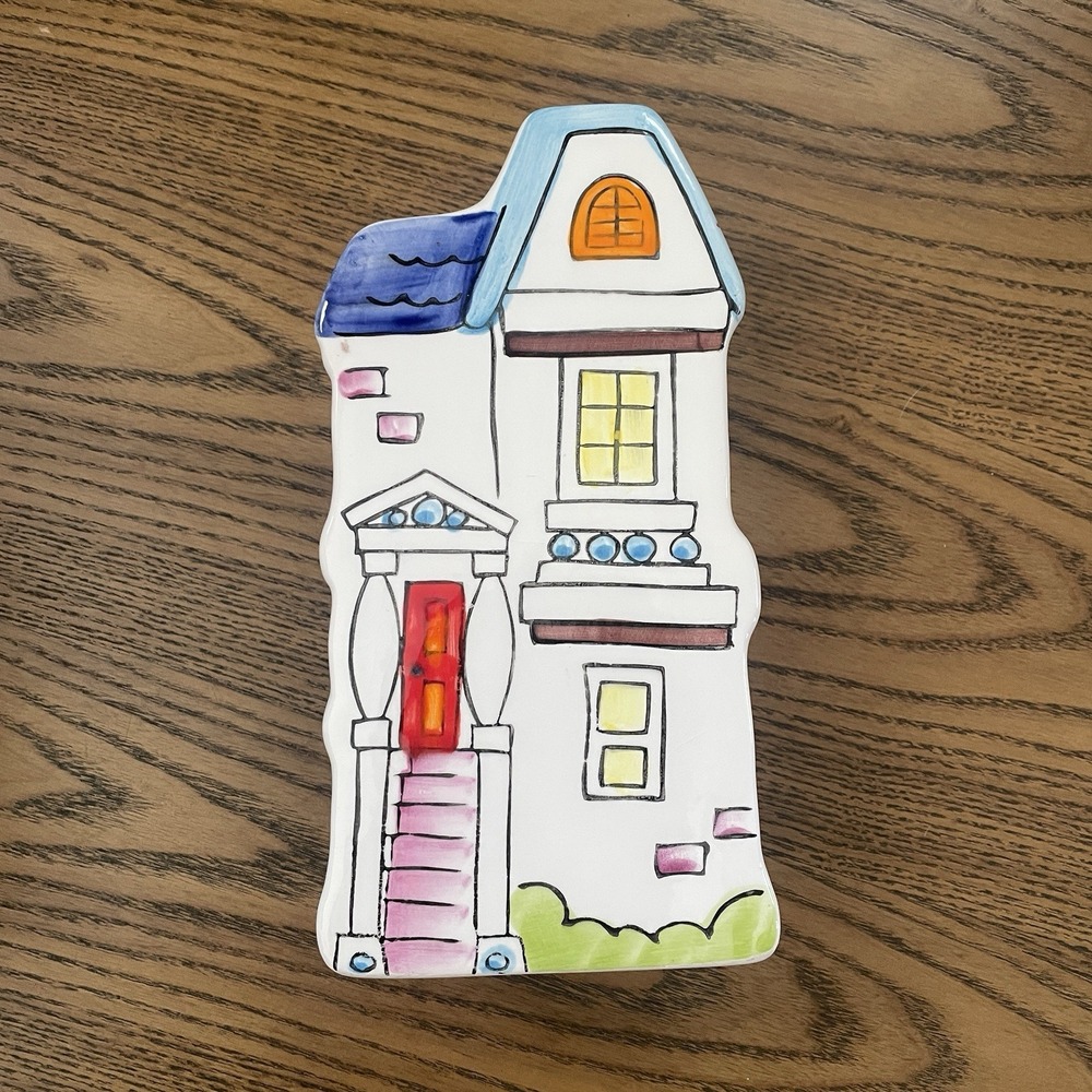 Takahashi Victorian House Wall Pocket Vase Japan Stand Alone‎ or Hanging